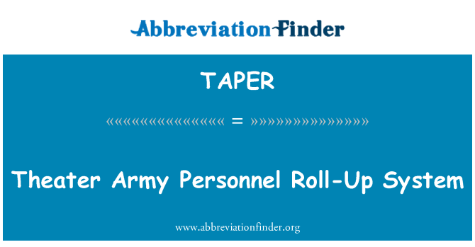 TAPER: Sistem Roll-Up kakitangan tentera pawagam