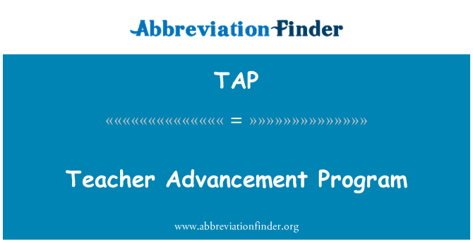 TAP: Programa de promoción de maestros