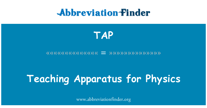 TAP: طبیعیات کے لیے تعلیم کی صدا