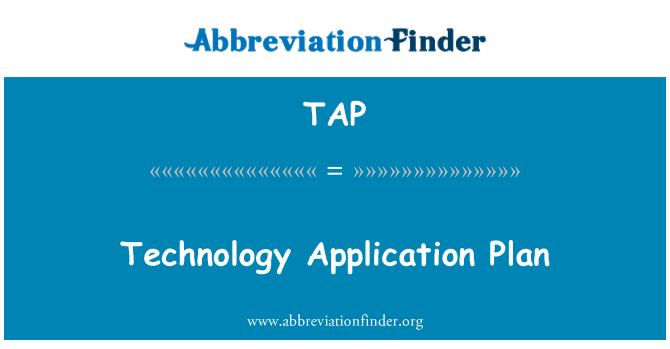 TAP: Plán aplikace technologie