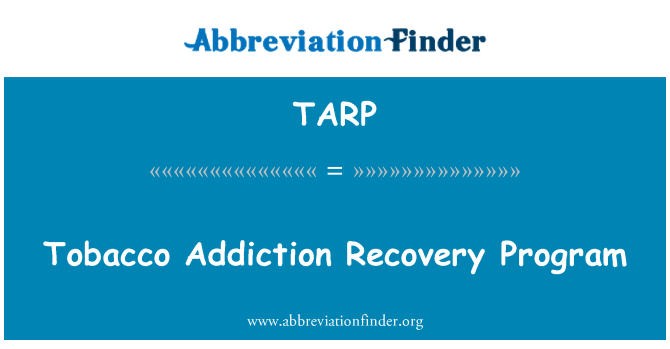 TARP: A ka viv san tabak Restauration pwogram