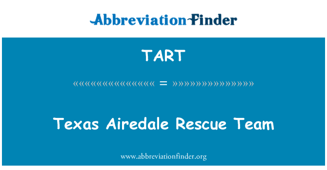 TART: Texas Airedale Rescue Team