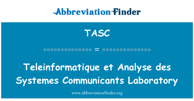 TASC: Teleinformatique et des systèmes analyseren evolutie laboratorium