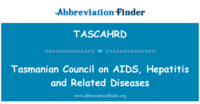 TASCAHRD: 에이즈, 간염과 관련 된 질병에 타스 메 니 아 회의