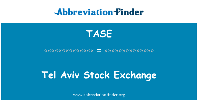 TASE: Tel Aviv mache dechanj