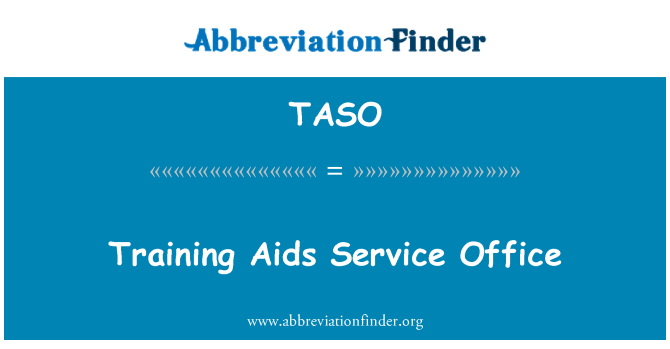 TASO: Training Aids-Servicebüro