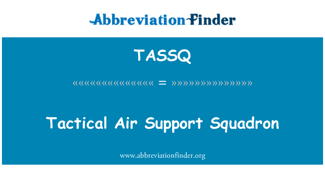 TASSQ: Tactical Air Support Squadron