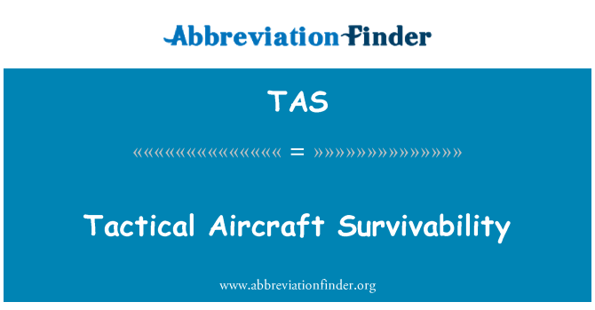 TAS: Pesawat taktis Survivability