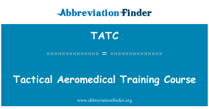 TATC: 戰術航空培訓課程