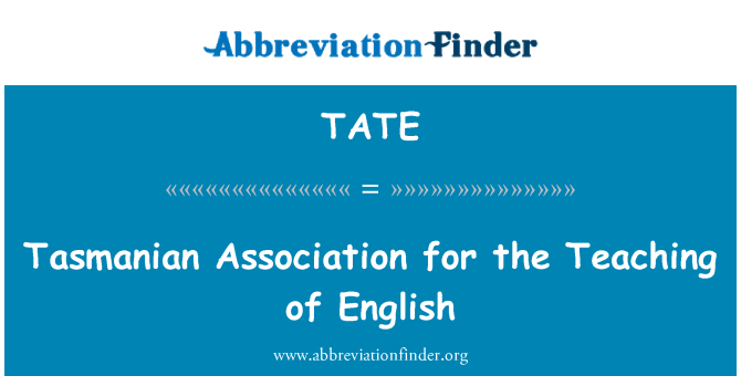 TATE: Tasmania Asociación para la enseñanza de inglés