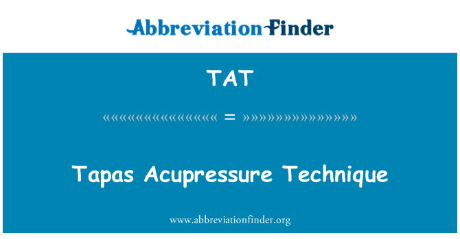 TAT: Tapas Acupressure teknik