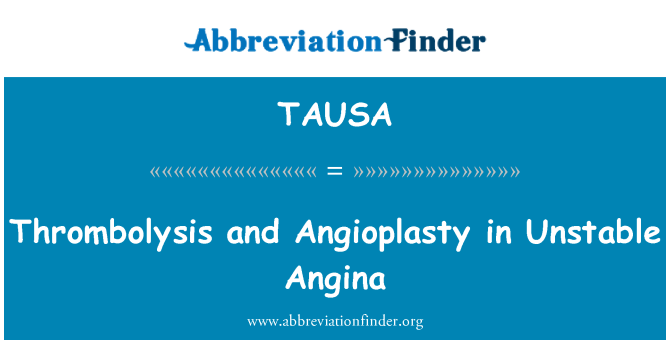 TAUSA: Thrombolysis ak l' nan l' pa asire