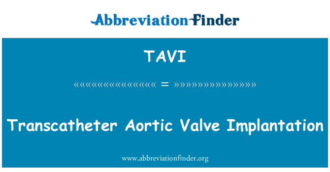 TAVI: Transcatheter ลิ้นเอออร์ตาฤทธิ์