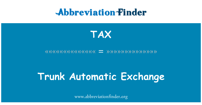 TAX: Automatická výmena kufra