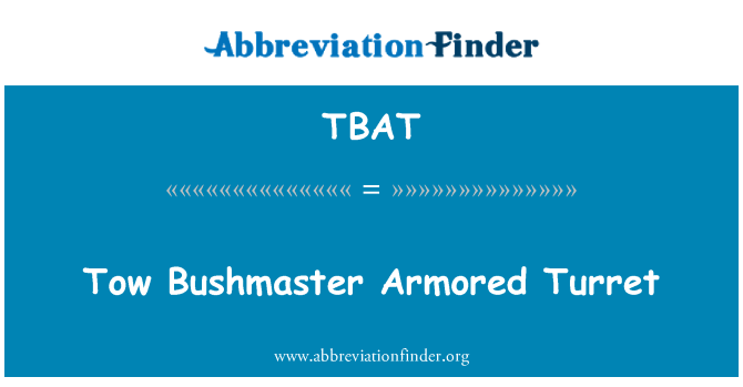 TBAT: Remolc Bushmaster blindats torreta