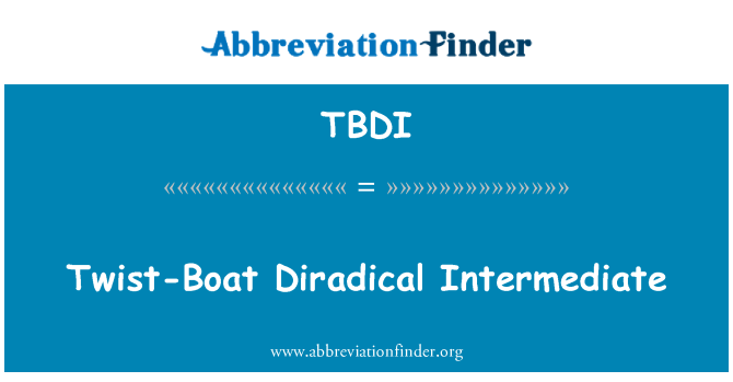 TBDI: Torsione-barca diradicale intermedio