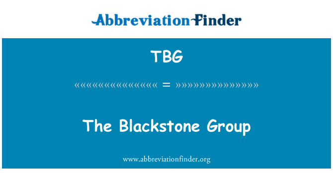 TBG: Gruppen Blackstone