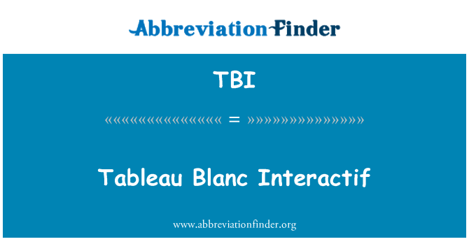 TBI: Cuadro Blanc Interactif