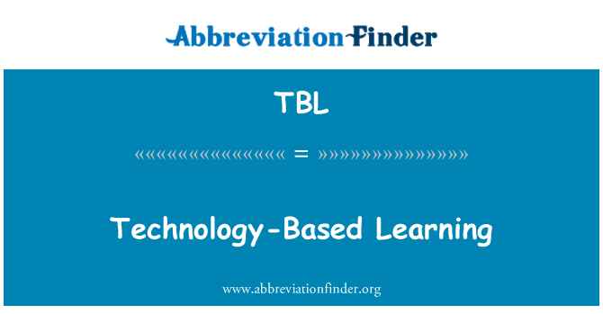TBL: Apprendimento basato su tecnologia