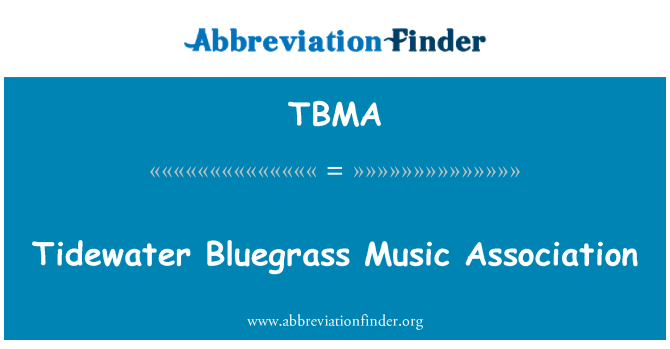 TBMA: Tidewater Bluegrass glasbo združenje