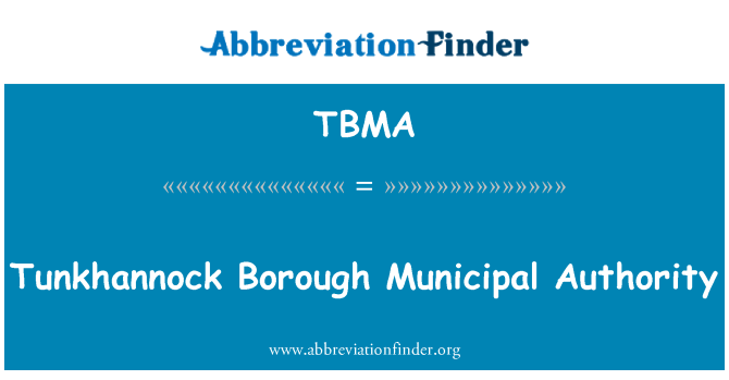 TBMA: Tunkhannock Borough občinski organ