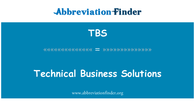 TBS: Soluzioni tecniche aziendali