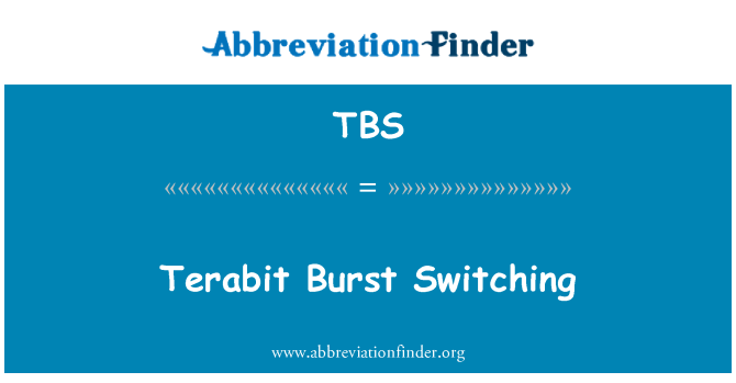 TBS: Burst di terabit di commutazione