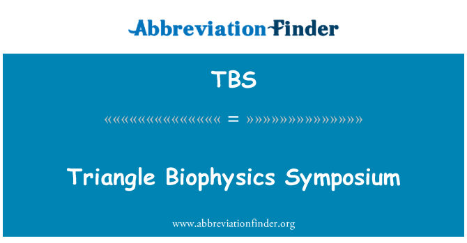 TBS: Symposium Section triyang