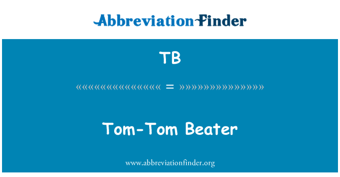 TB: Tom-Tom tæppebanker