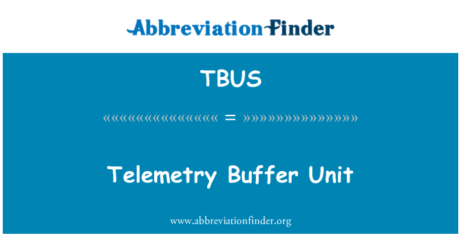TBUS: Unidad de telemetría Buffer
