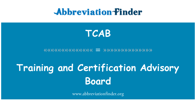 TCAB: Antrènman Et Certification Conseil konseye
