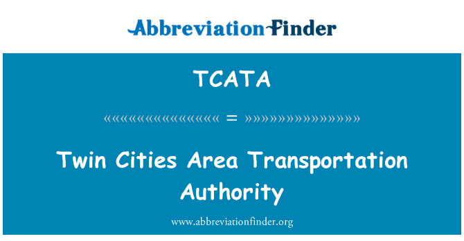 TCATA: Twin Cities jomā transporta iestāde