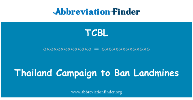 TCBL: 泰国禁止地雷运动