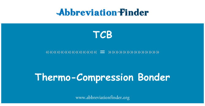 TCB: Bonder Thermo-tömörítés
