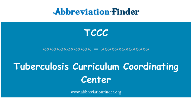 TCCC: Tuberkulose Lehrplan Koordination Center