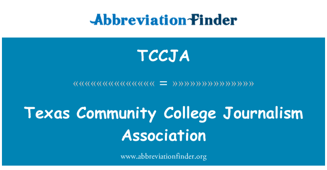 TCCJA: Texas Community College journalistik Association