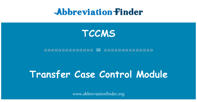 TCCMS: Převést případu modul