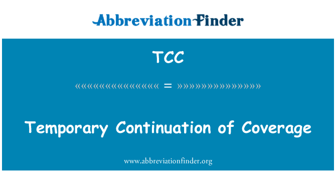 TCC: 보도의 임시 연장