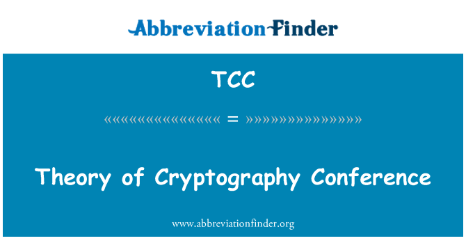 TCC: نظرية الترميز المؤتمر
