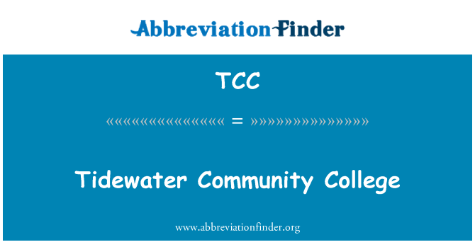 TCC: Tidewater Community College