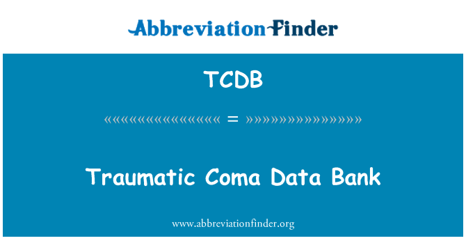 TCDB: Trawmatika koma Data Bank