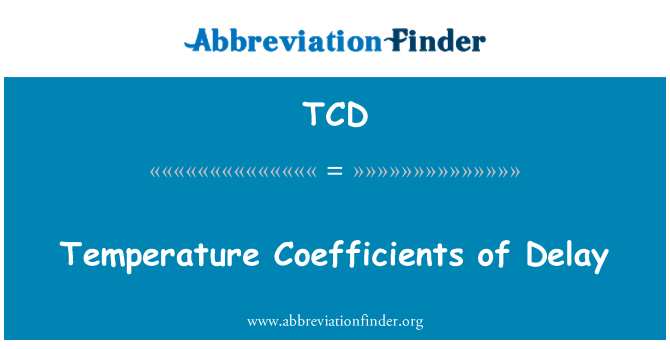 TCD: تاخیر کا درجہ حرارت عددی سر