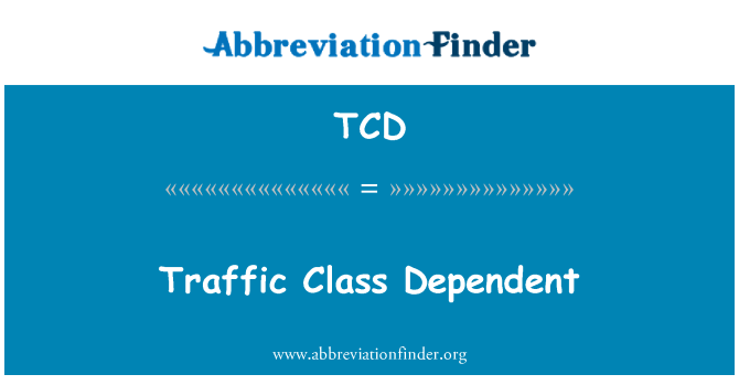 TCD: Трафіку класу залежить від