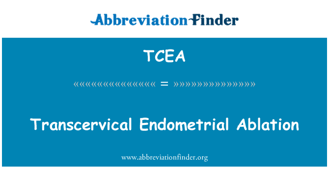TCEA: Transcervical Endometrial Ablation