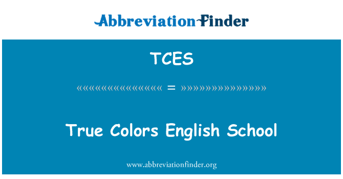 TCES: True Colors English School