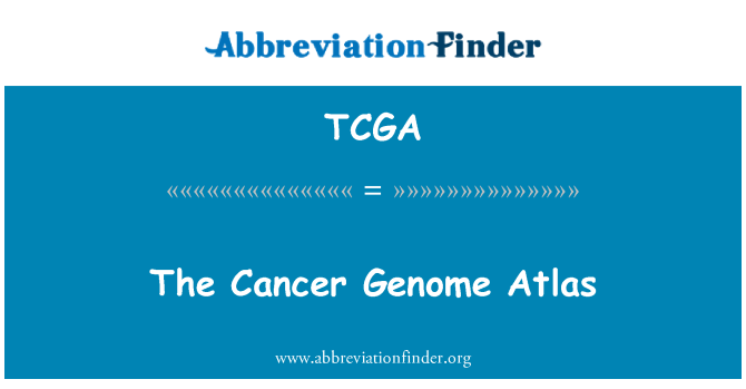 TCGA: L'Atlas du génome du Cancer