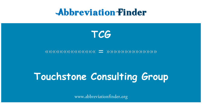 TCG: Touchstone Consulting Group