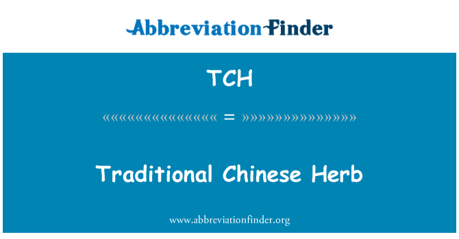 TCH: Tradicionalni kitajski zeliščni