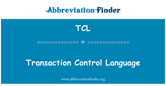TCL: Tapahtuman Control Language