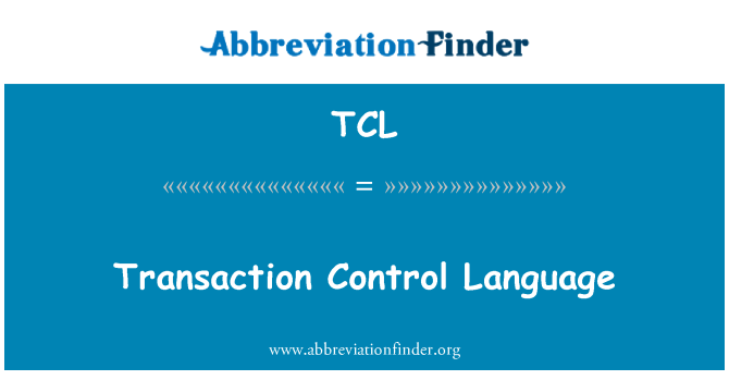 TCL: Transaction Control Language